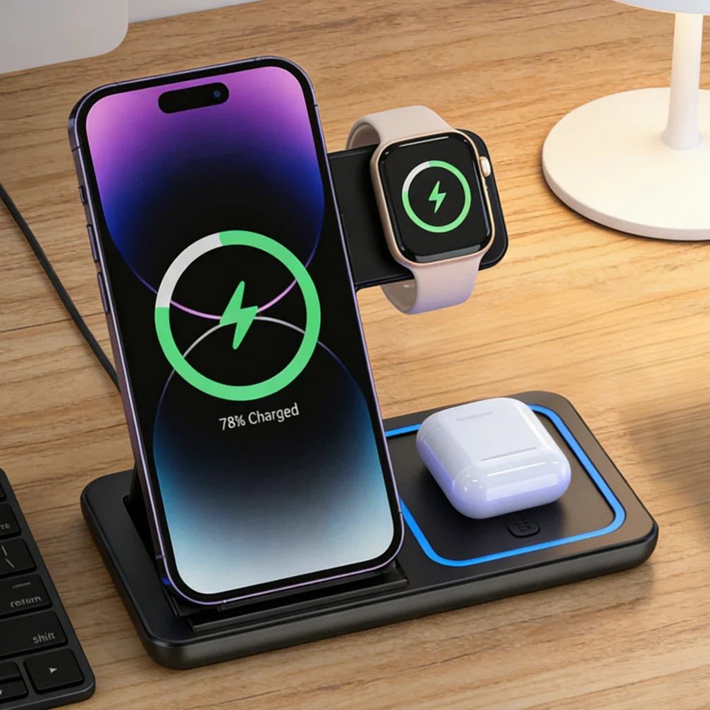 Foldable Wireless Charging Hub
